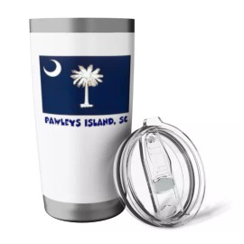 Unbranded Pawley's Island South Carolina, Stainless Steel Insulated Tumbler 20oz