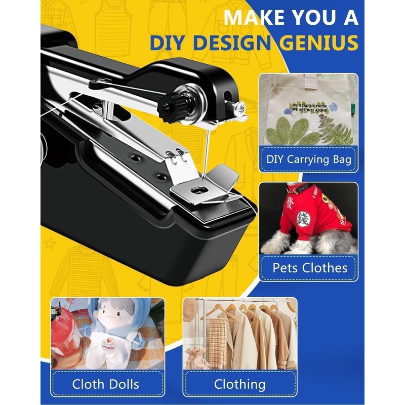 Handheld Sewing Machine, Portable Sewing Machines, Easy Operate Mini Sewing