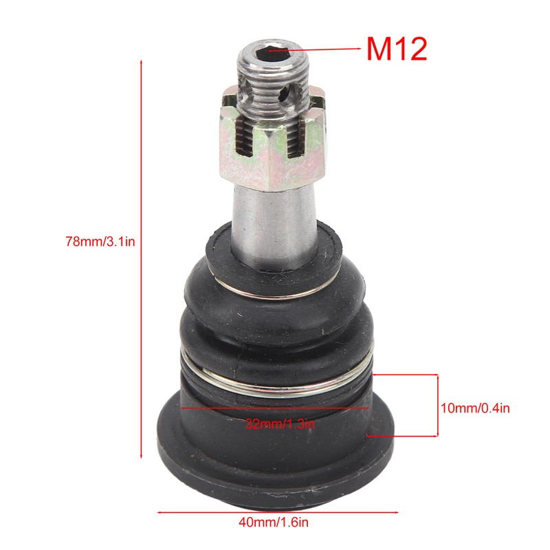 1Pair Tie Rod End Ball Joint 12mm Rugged Reliable Fit
