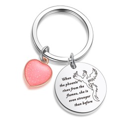ZNOSVEI Phoenix Whisperer Keychain For Women Myth Keychain Fire Bird Jewelry College Keychain, Phoenix Whisperer Keychain, Default