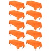 10 Pack 60 x 102 Inch Tablecloth, Orange Tablecloth for