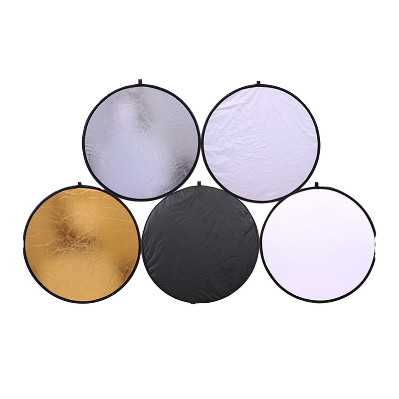 Light Reflector 80CM 5 in 1 Multi Disc Collapsible Circular