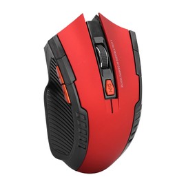 Archuu Mechanical Gaming 2.4G Mouse, 1000/1200/1600 3-Speed DPI Ergonomic Mouse with A USB Receiver, for Office/Home/Desktop/Computer/Notebook (red)