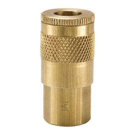 Parker Hannifin B13 Series 10 Brass Pneumatic Quick Coupler, Female Pipe Thread, 1/4" Size, 1/4"-18 NPTF Port
