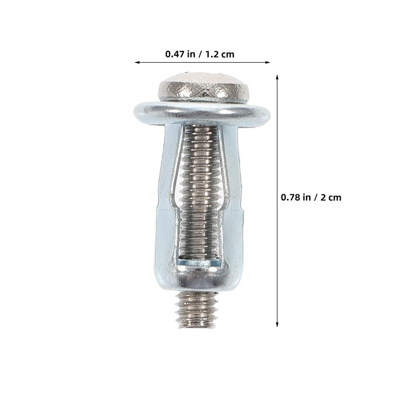ULTECHNOVO Expansion Screw Hollow Door Anchor 0.9X0.43 Inch Metal Cavity