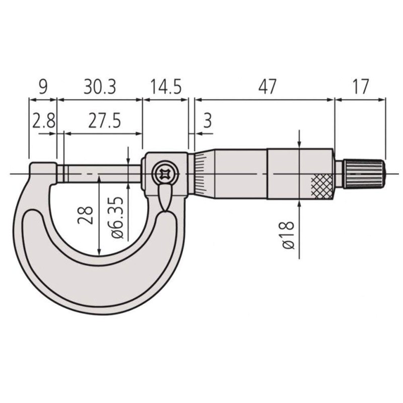 Mitsuyo Outer Micrometer M110-50 (103-138)