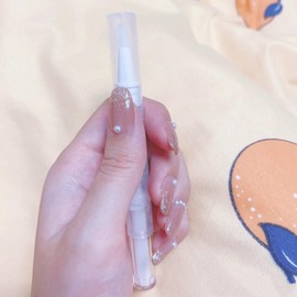 Lwenjing Nail Tip, False Nail Tip, 3D Nail Tip, Handmade Nail Tip, Wedding Nail Tip, Cute, Short, Popular, Japanese Style, Bride Nails, Glossy False Nails, 24 Pieces (201)