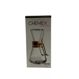Chemex 3-Cup Classic Series Glass Coffeemaker (CM-1C) Filter Drip coffee maker
