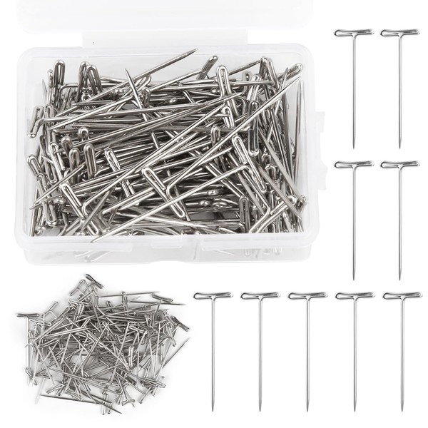 Pack of 100 Wig Pins, Wig Pins, 27mm T Pins,