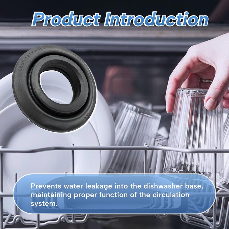 Qiqimingxin WD08X27458 Dishwasher Floating Seal Ring Assembly Fit for GE/Haier