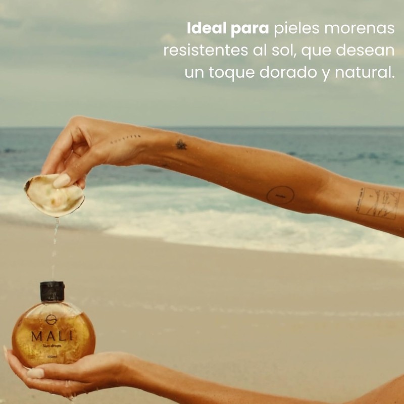 Bronceador natural Mali con aceite de coco – Bronceado dorado
