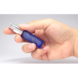 Purse Glass Atomizer Color Frosted Kitten 1814 Blue Silver [Hiro Common Atomizer]