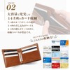 JOYA J3003 Glossy Saddle Leather Bifold Wallet, Camel
