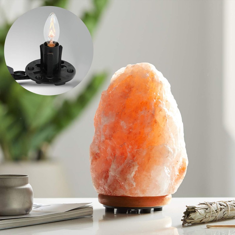 Himalayan Glow Salt Lamp Bulbs 6 Pack + 2 FREE