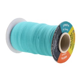 Mandala Crafts Double Fold Bias Tape for Sewing - 55 Yds Aquamarine Bias Tape Double Fold 1/4 Inch Hem Quilt Binding Aquamarine Seam Binding Tape - Fabric Piping Bias Binding Tape