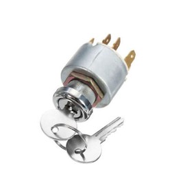 Car Ignition Lock, Asudaro 12 V Ignition Switch, Universal Engine Start Switch, Ignition Switch, Ignition Control Switch, Ignition Switch with Key, 5 Pin / 7 Pin, Silver 7 Pin