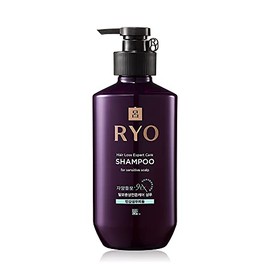 Ryo Hair Loss Care Shampoo For Sensitive Scalp 400ml (13.5oz) Gentle Dry Scalp Care, Relief of Itching and Flaking Scalp, Unisex Shampoo, Gentle Cleansing, Anti- Dandruff treatment, For Thinning Hair