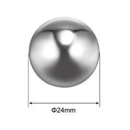 sourcing map 2pcs 24mm 201 Stainless Steel Bearing Balls G200 Precision