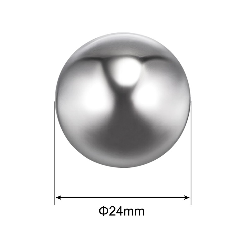 sourcing map 2pcs 24mm 201 Stainless Steel Bearing Balls G200