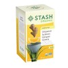 Stash Tea Organic Lemon Ginger Green Tea, Caffeinated, Non-GMO Project