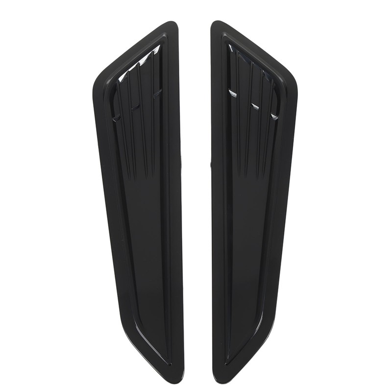 2 Pcs Hood Vent Cover Black Air Intake Dashboard Decorative