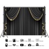 Xiaoterna 2.5 x 1.8 m 3D Black Curtain Background VIP