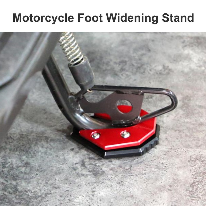 Motorcycle Kickstand Pad Enlarger Plate Anti Sinking Foot Widening Stand