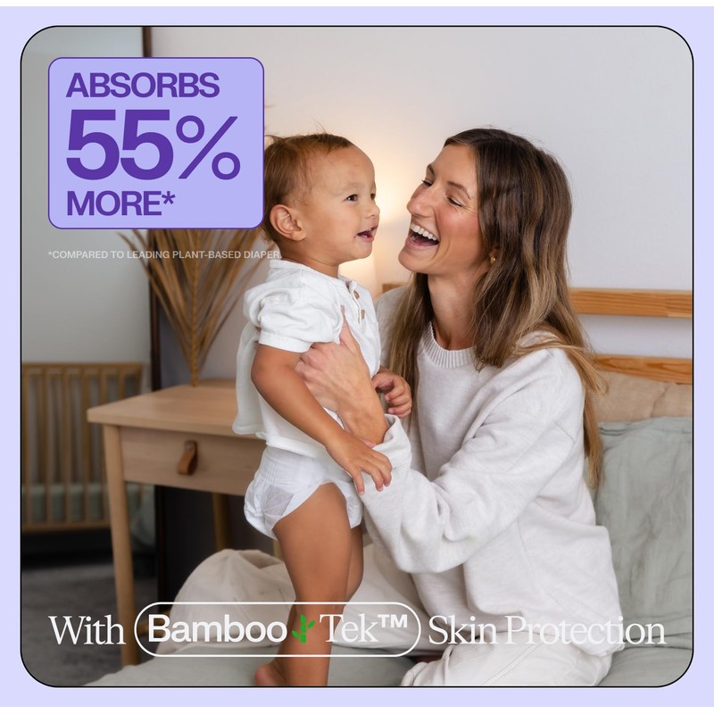 Freestyle BambooTek Diapers – (Size 2) Hyper Absorbent & Non-Toxic