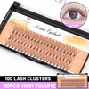 BODERMINCER 10D 60pcs Black Handmade False Eyelashes Natural Long Individual