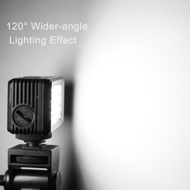 Camera Light, 40m Waterproof RGB Video Light with 3 Lighting Modes, 40 LED Beads, 2500-9000K Portable RGB Dive Camera Light for Live Streaming Photography