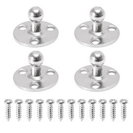 X AUTOHAUX 4 Set 10mm Car Ball Studs Mounting Brackets Round with Screw