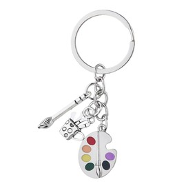 Artist Art Teacher Appreciation Gifts for Art Lovers Artist Keychain Gifts for Designer Painter Birthday Gifts for Wife Artists Paint Palette Keychain Gifts for Artist Gifts for Women Men