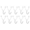 sourcing map 10Pcs Pegboard Hooks, Stainless Steel 1.6 Inch Spacing