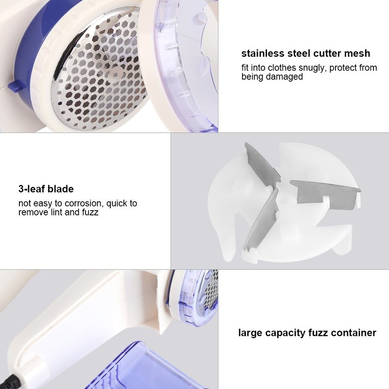Pill Remover, Pill Reduction, Electric, AC Type, 3 Powerful Blades,