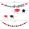 Red Black Party-Decoration Graduation Banner - 14pcs Kits Cap Garland
