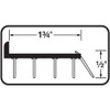M-D Building Products 82586 36 in. Brown Vinyl Concealed Screw/Nail-on
