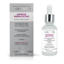 Exderm Lift Suero Facial Antiarrugas 30ml, Serum de ?cido Hialur?nico 30%, Col?geno 5% y Elastina 5% con Coenzima Q10, Vitamina a y e, Suero Hidratant