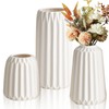 Lighterday Set of 3 Boho Vases, Ceramic Vases, Modern Vases,