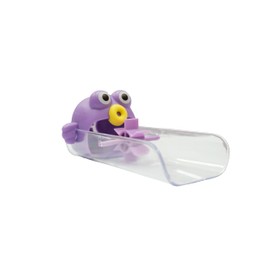 Cartoon faucet extender children's hand washing water diverter silicone extended splash-proof artifact (Purple)