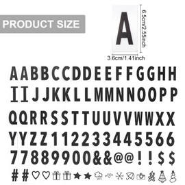96 Pieces Decorative Lightbox Letters & Symbol Cards - Multicoloured Letter Lamp for Home & Parties, Supplement Set for Cinema Light Box