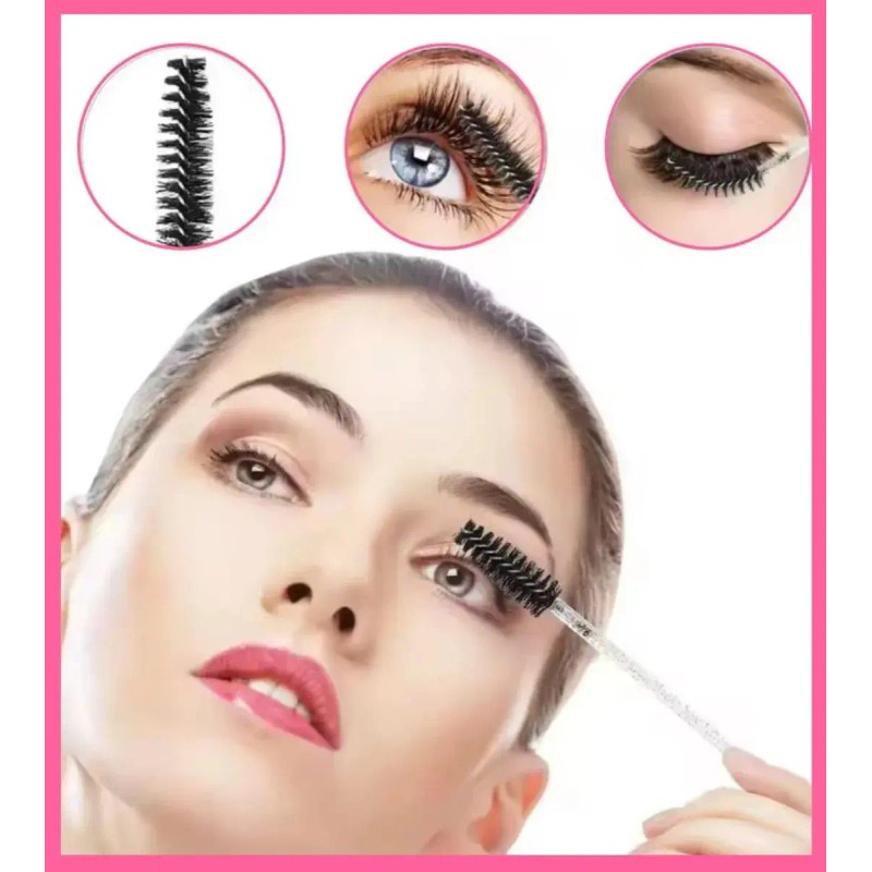 700pzas Cepillo Desechables Glitter Para Extensión Pestañas