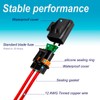 Gaoekoius Waterproof ATO/ATC Inline Blade Fuse Holder Kit -12AWG Heavy
