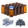 FOUR E'S SCIENTIFIC 10ml Glass Vials, 100 PCS Amber Lab