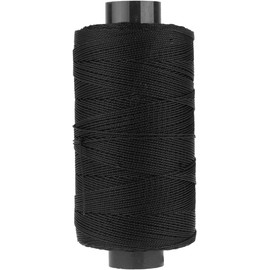 Black Twisted Nylon Line Twine String Cord for Gardening Marking DIY Projects Crafting Masonry，Tarps and Tie-Downs，Twine