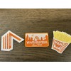 Embroidered Whataburger iron on patches for clothing or hats