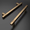 Amerdeco 10 Pack Champagne Bronze Cabinet Pulls 5 Inch Hole