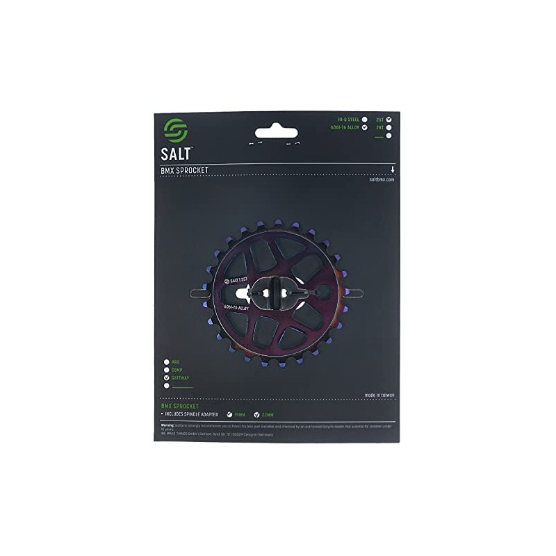 ソルト(Salt) 自転車 BMX用チェーンリング ゲートウェイスプロケット 25T オイルスリック