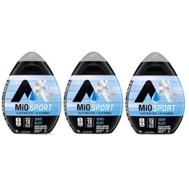 MiO Sport Liquid Flavor Enhancer with Electrolytes and B Vitamins - 3 pack brought by Southwind Enterprises (Berry Blast)