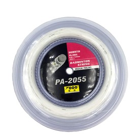 Badminton String Roll 200m Good Control Elastic (0.68mm±0.02mm) Badminton Gut (White)