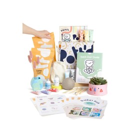 Pott'd™ Home Air Dry Clay Pottery Kit for Beginners. DIY Kit for Adults. Kit Includes: Air-Dry Clay for Adults, Tools, Paints, Brushes, Sealant, How-to-Guide, Air Drying Clay Kit